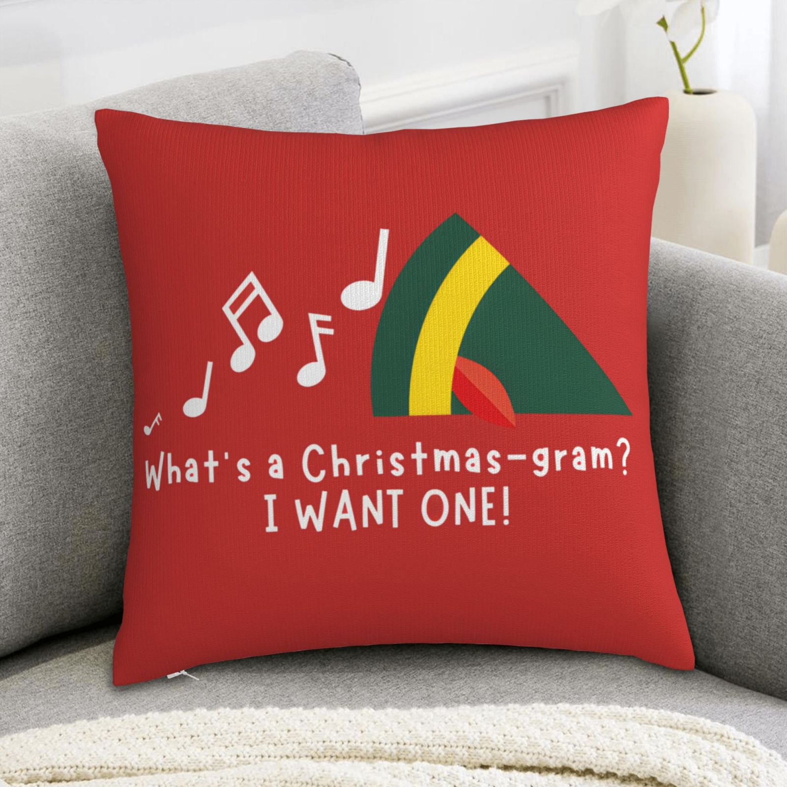 Pillow Insert 18X18 - 1pc Christmas Pillow Cover - Buddy