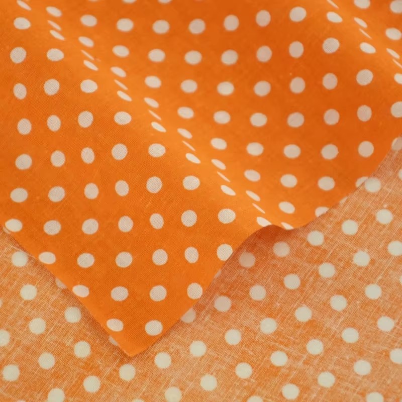 50X150CM White Orange Polka Do - đánh giá và giá Home Textile