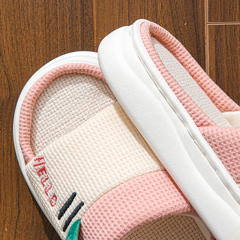New Style Linen Slippers for W - đánh giá và giá Home Textile