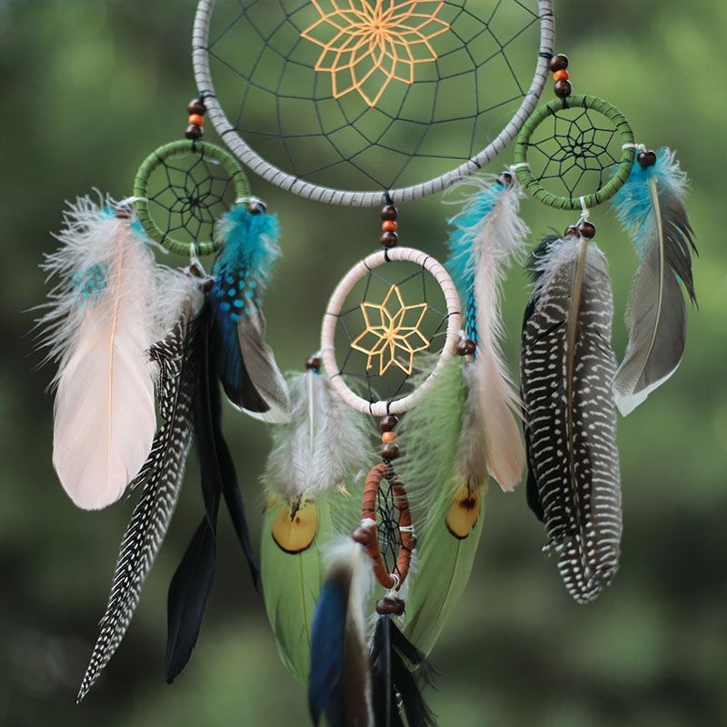 Vintage Multi-Circle Feather D - đánh giá và giá Home Textiles & Decorations