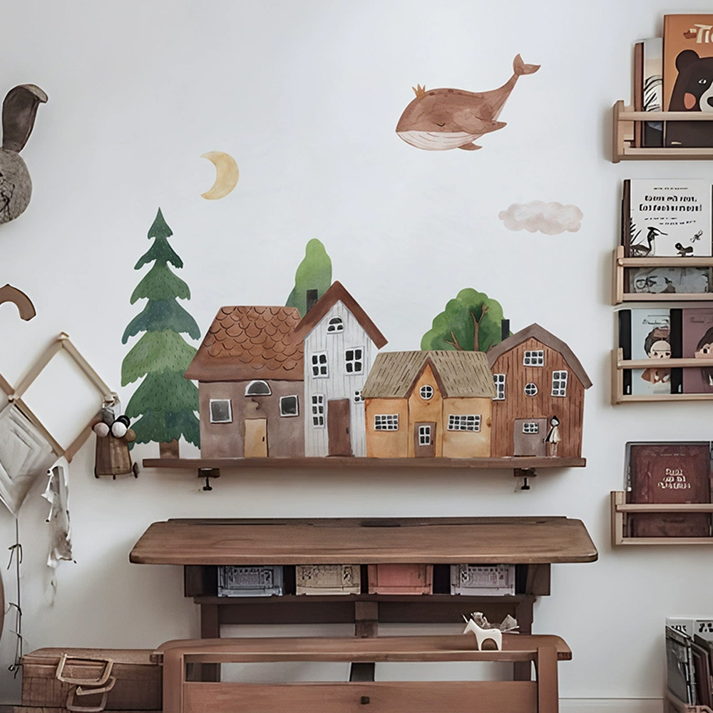 Fabric Cartoon Forest Vintage  - đánh giá và giá Home Textile