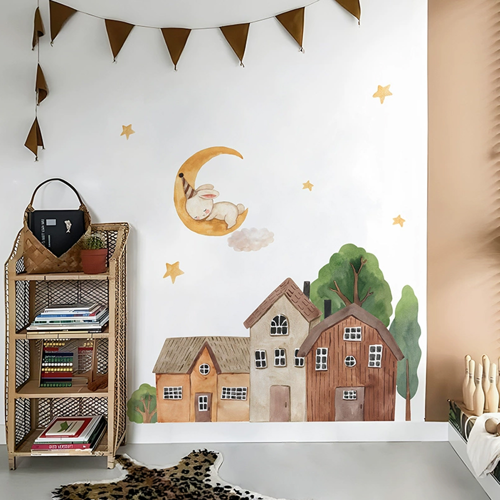 Fabric Cartoon Forest Vintage  - đánh giá và giá Home Textile