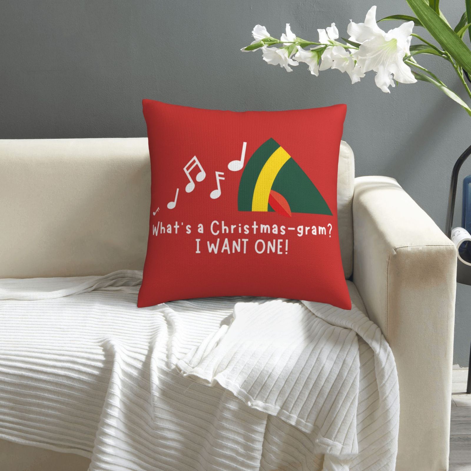 1pc Christmas Pillow Cover - B - đánh giá và giá Pillow Insert 18X18