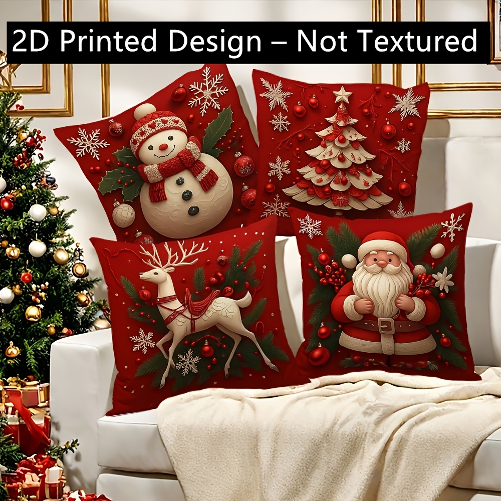 2PCS Christmas Pillow Covers 1 - đánh giá và giá Pillow Insert 18X18